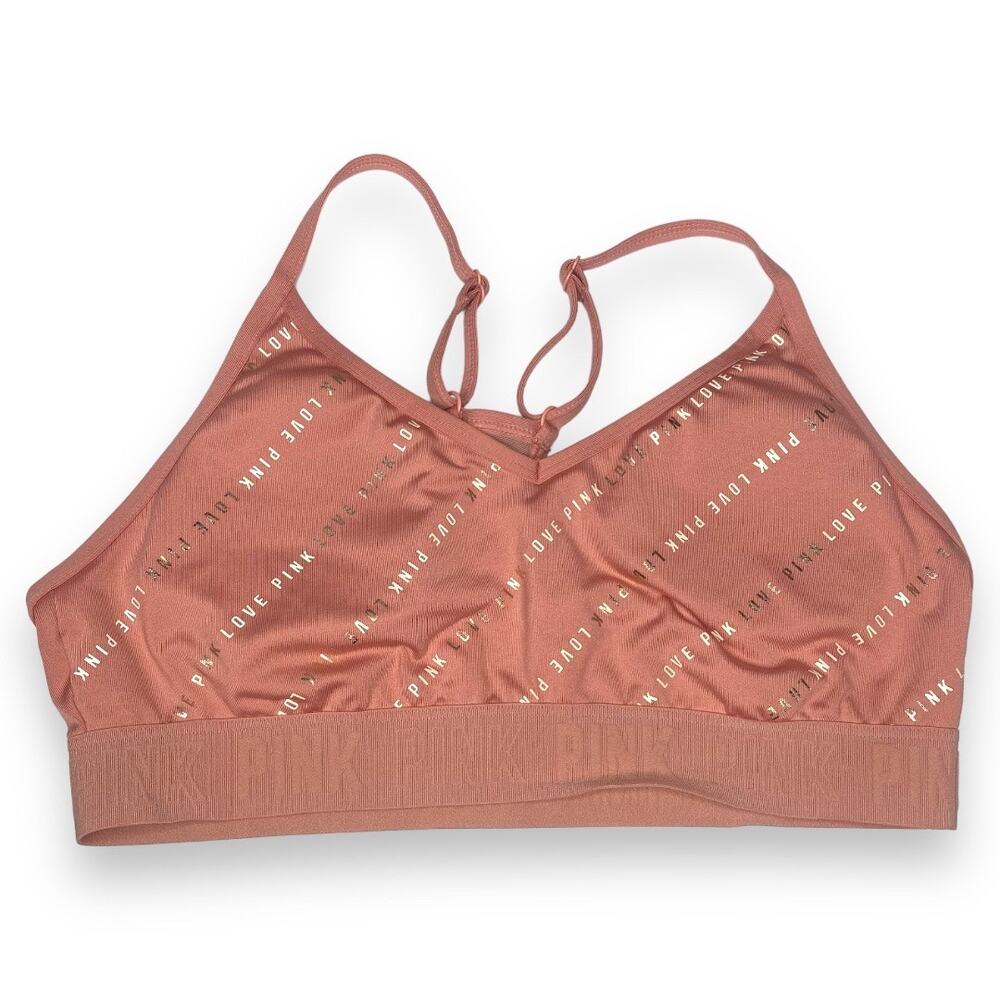 Pink Victoria Secret Pink Racerback Ultimate Lightly Lined Sports Bra